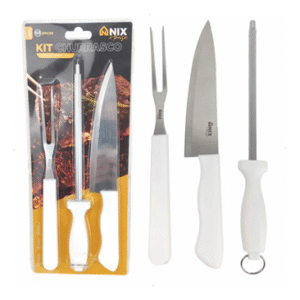 KIT CHURRASCO (FACA/GARFO/CHAIRA) OFERTA – EXCELENTE PRESENTE