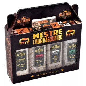 KIT SAL GROSSO PARA CHURRASCO - 4 UNIDADES - MESTRE CHURRASQUEIRO
