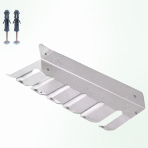 PORTA ESPETO DE PAREDE EM INOX PARA CHURRASQUEIRA