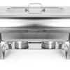 RECHAUD AÇO INOX RETANGULAR 3 CUBAS GOURMET MIX - Imagem 3