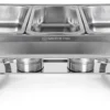 RECHAUD AÇO INOX RETANGULAR 3 CUBAS GOURMET MIX - Imagem 4