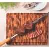TÁBUA PARA CHURRASCO TRAMONTINA RETANGULAR EM MADEIRA INVERTIDA MISTA – 45X34 CM - Imagem 4